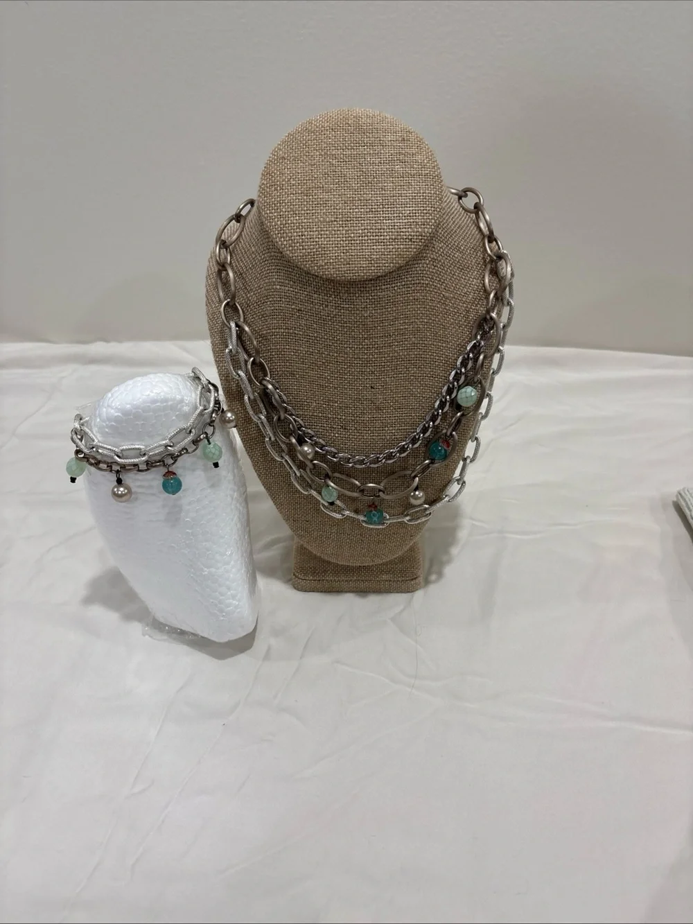Sabika Desert Star 3 Row Chain Necklace And Bracelet S/S 2015 Stunning & Chic